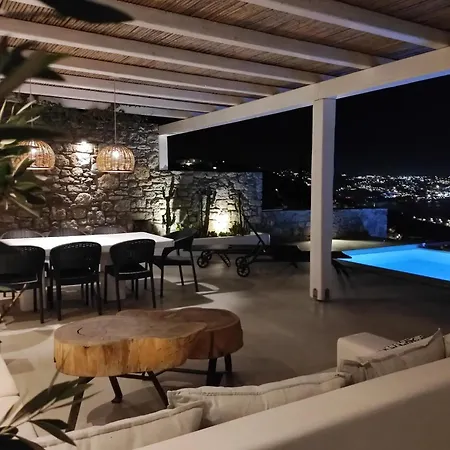 Villa Mykonian Luxury Azure W Sea View And Pool *